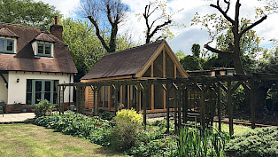 oak garden room in suffolk