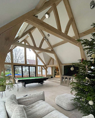 oak garden room in suffolk
