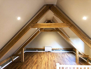 Traditional handcrafted oak trusses for period properties