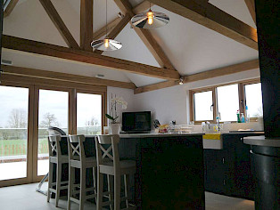 Traditional handcrafted oak trusses for period properties