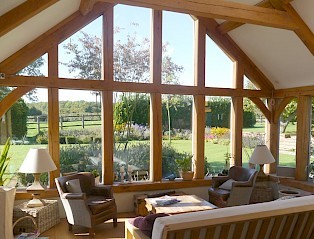 Garden room with a view in Essex.