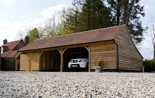 fine oak triple oak garages hertfordshire